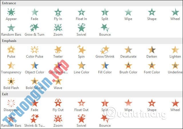 Cách&nbsp;chèn&nbsp;nhiều&nbsp;hiệu&nbsp;ứng&nbsp;cho&nbsp;một&nbsp;đối&nbsp;tượng&nbsp;PowerPoint