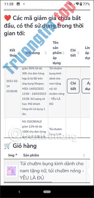 Cách dùng MGGTD săn mã giảm giá Shopee, Lazada, PCI, Sendo