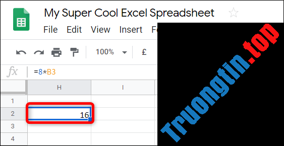 Cách&nbsp;nhân&nbsp;số&nbsp;trong&nbsp;Google&nbsp;Sheets