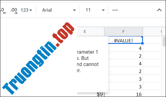 Cách&nbsp;nhân&nbsp;số&nbsp;trong&nbsp;Google&nbsp;Sheets