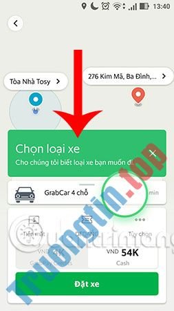 Hướng&nbsp;dẫn&nbsp;đặt&nbsp;xe Grab&nbsp;trên Google&nbsp;Maps