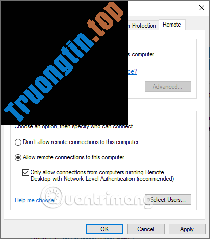 Khắc&nbsp;phục&nbsp;sự&nbsp;cố&nbsp;Remote&nbsp;Desktop