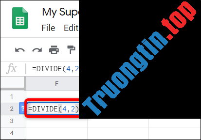 Cách&nbsp;chia&nbsp;số&nbsp;trong&nbsp;Google&nbsp;Sheets
