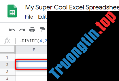 Cách&nbsp;chia&nbsp;số&nbsp;trong&nbsp;Google&nbsp;Sheets