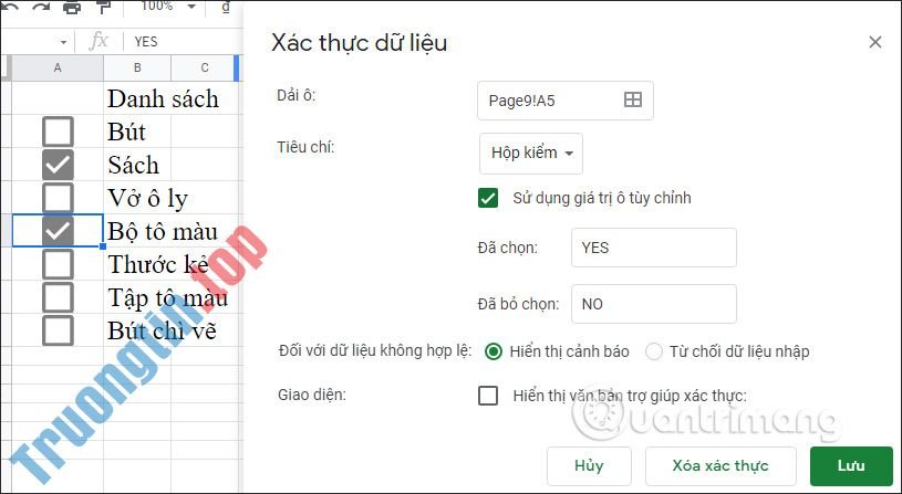 Cách&nbsp;đếm&nbsp;ô&nbsp;checkbox&nbsp;trong&nbsp;Google&nbsp;Sheets