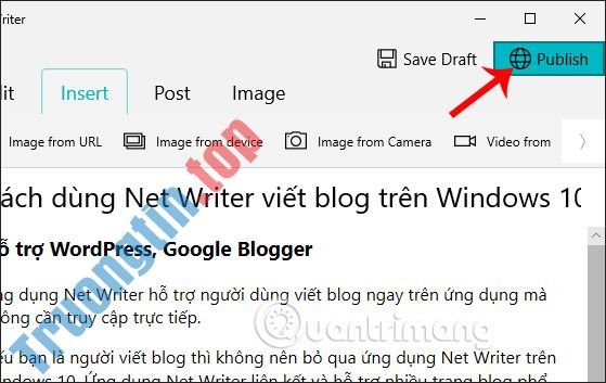 Cách&nbsp;dùng&nbsp;Net&nbsp;Writer&nbsp;viết&nbsp;blog&nbsp;trên&nbsp;Windows&nbsp;10