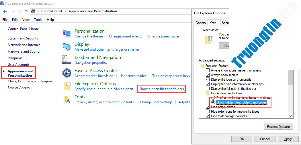 Cách&nbsp;hiện&nbsp;file&nbsp;ẩn,&nbsp;thư&nbsp;mục&nbsp;ẩn&nbsp;trong&nbsp;USB
