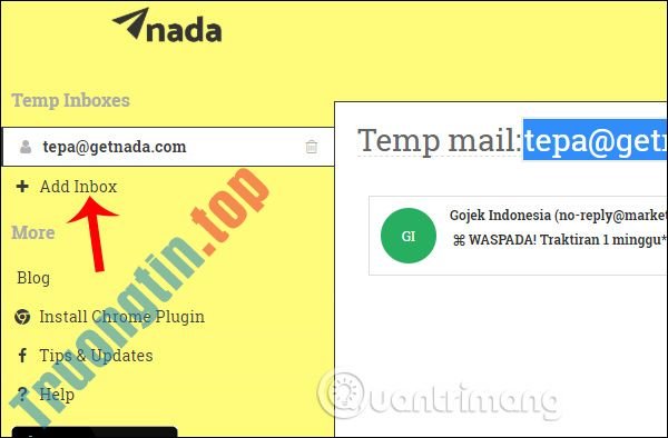 Cách&nbsp;tạo&nbsp;email&nbsp;ảo&nbsp;trên&nbsp;Nada&nbsp;Temp&nbsp;Mail