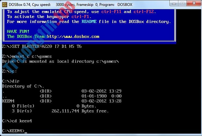 Sử&nbsp;dụng&nbsp;DOSBox&nbsp;để&nbsp;chạy&nbsp;các&nbsp;chương&nbsp;trình,&nbsp;ứng&nbsp;dụng&nbsp;cũ&nbsp;như&nbsp;thế&nbsp;nào?