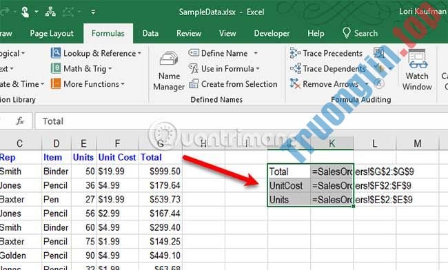 Cách&nbsp;đặt&nbsp;tên&nbsp;cho&nbsp;ô&nbsp;hoặc&nbsp;vùng&nbsp;dữ&nbsp;liệu&nbsp;Excel