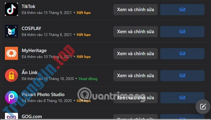 Cách&nbsp;gỡ&nbsp;ứng&nbsp;dụng&nbsp;liên&nbsp;kết&nbsp;với&nbsp;Facebook