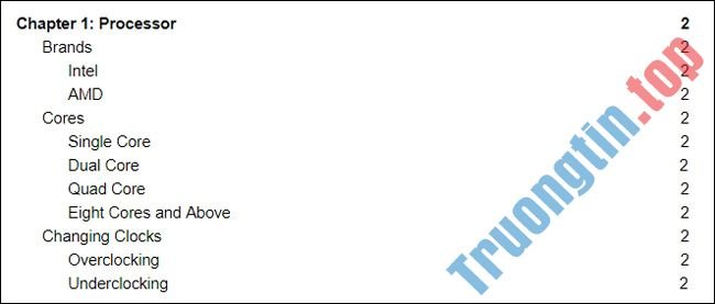 Cách&nbsp;thêm&nbsp;và&nbsp;cập&nbsp;nhật&nbsp;mục&nbsp;lục&nbsp;trong&nbsp;Google&nbsp;Docs