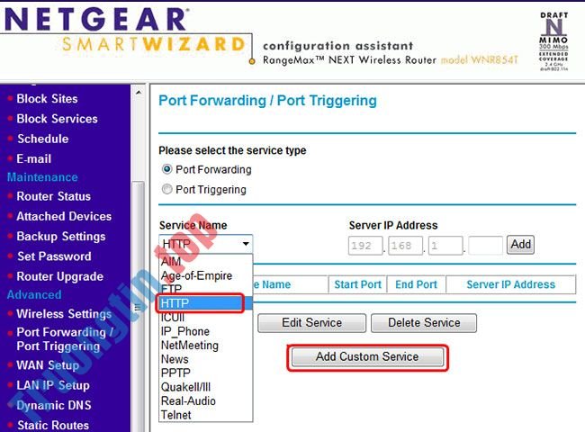 Cách&nbsp;thiết&nbsp;lập&nbsp;Port&nbsp;Forwarding&nbsp;trên&nbsp;router&nbsp;Netgear
