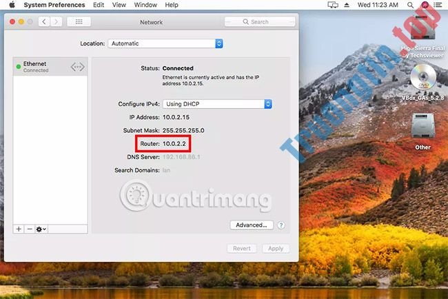 Cách&nbsp;tìm&nbsp;địa&nbsp;chỉ&nbsp;IP&nbsp;cổng&nbsp;mặc&nbsp;định