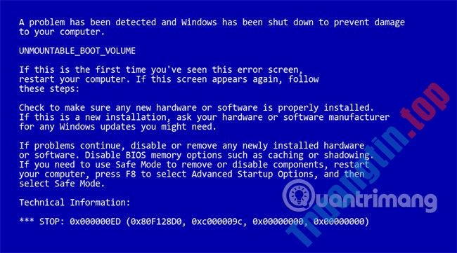 Sửa&nbsp;lỗi&nbsp;UNMOUNTABLE_BOOT_VOLUME&nbsp;trong&nbsp;Windows