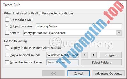 Tạo&nbsp;Rule&nbsp;để&nbsp;di&nbsp;chuyển&nbsp;và&nbsp;lưu&nbsp;trữ&nbsp;email&nbsp;tới&nbsp;thư&nbsp;mục&nbsp;khác&nbsp;trong&nbsp;Outlook