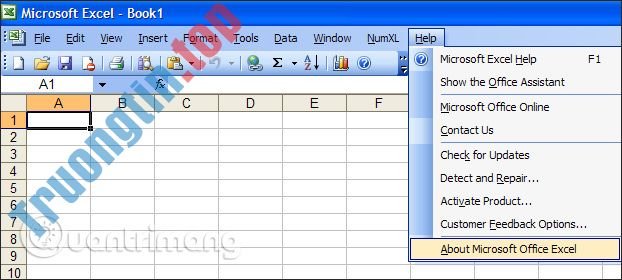 Cách&nbsp;kiểm&nbsp;tra&nbsp;phiên&nbsp;bản&nbsp;Excel&nbsp;đang&nbsp;sử&nbsp;dụng