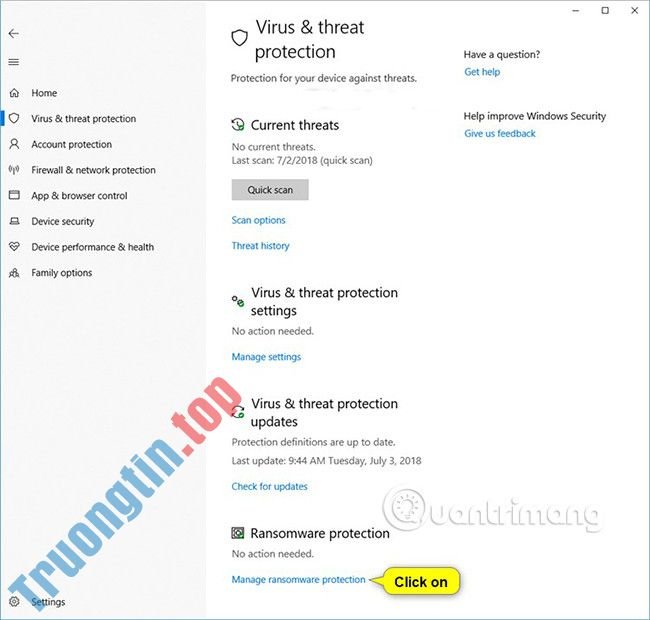 Cách&nbsp;thêm&nbsp;hoặc&nbsp;loại&nbsp;bỏ&nbsp;thư&nbsp;mục&nbsp;được&nbsp;bảo&nbsp;vệ&nbsp;trong&nbsp;Controlled&nbsp;Folder&nbsp;Access&nbsp;trên&nbsp;Windows&nbsp;10