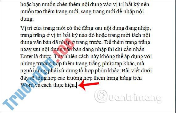 Cách&nbsp;thêm&nbsp;trang&nbsp;mới&nbsp;trong&nbsp;Word