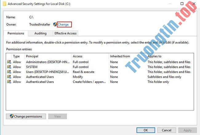 Sửa&nbsp;lỗi&nbsp;từ&nbsp;chối&nbsp;truy&nbsp;cập&nbsp;ổ&nbsp;C&nbsp;(Access&nbsp;is&nbsp;denied)&nbsp;trong&nbsp;Windows&nbsp;10