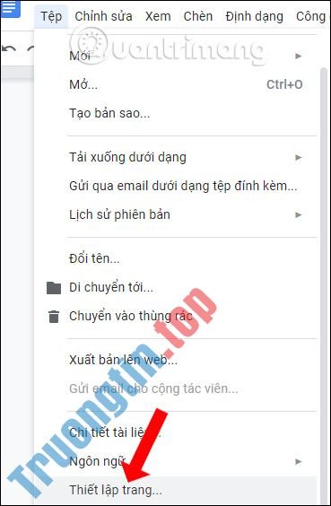 Cách&nbsp;đổi&nbsp;hướng&nbsp;trang&nbsp;trên&nbsp;Google&nbsp;Docs
