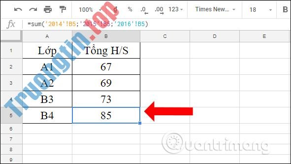 Cách&nbsp;tính&nbsp;tổng&nbsp;trên&nbsp;nhiều&nbsp;sheet&nbsp;Google&nbsp;Sheets