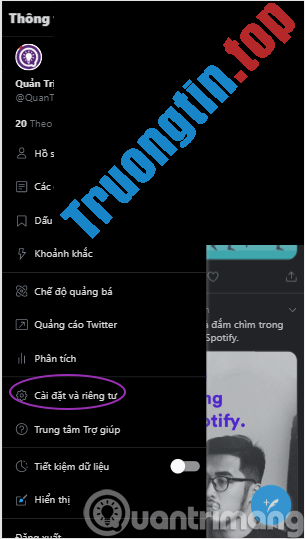 Cách&nbsp;bật&nbsp;chế&nbsp;độ&nbsp;ban&nbsp;đêm&nbsp;Night&nbsp;Mode&nbsp;cho&nbsp;Twitter