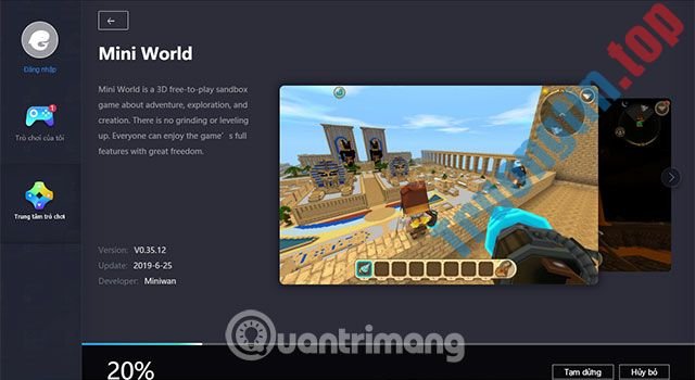 Cách&nbsp;cài&nbsp;Mini&nbsp;World:&nbsp;Block&nbsp;Art&nbsp;trên&nbsp;Tencent&nbsp;Gaming&nbsp;Buddy