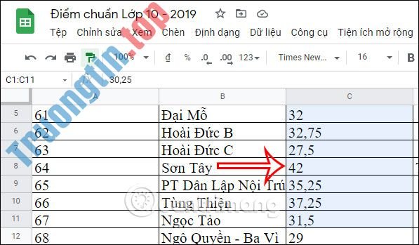 Cách&nbsp;copy&nbsp;định&nbsp;dạng&nbsp;có&nbsp;điều&nbsp;kiện&nbsp;trong&nbsp;Google&nbsp;Sheets