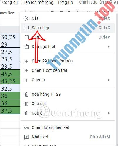 Cách&nbsp;copy&nbsp;định&nbsp;dạng&nbsp;có&nbsp;điều&nbsp;kiện&nbsp;trong&nbsp;Google&nbsp;Sheets