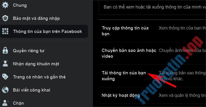 Cách&nbsp;tải&nbsp;dữ&nbsp;liệu&nbsp;Facebook&nbsp;về&nbsp;máy&nbsp;tính,&nbsp;điện&nbsp;thoại