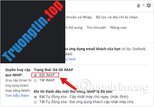 Hướng dẫn thêm tài khoản Gmail vào Outlook bằng IMAP