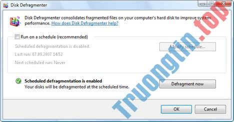 Sử&nbsp;dụng&nbsp;Disk&nbsp;Defragmenter&nbsp;trong&nbsp;Windows