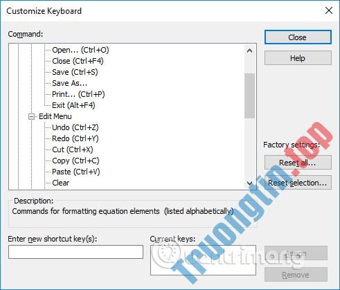 Cách&nbsp;tạo&nbsp;phím&nbsp;tắt&nbsp;trên&nbsp;MathType