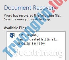 Phục&nbsp;hồi&nbsp;file&nbsp;Word&nbsp;chưa&nbsp;save,&nbsp;lấy&nbsp;lại&nbsp;file&nbsp;Word,&nbsp;Excel,&nbsp;PowerPoint&nbsp;chưa&nbsp;kịp&nbsp;lưu