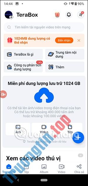 Cách&nbsp;dùng&nbsp;Terabox&nbsp;sao&nbsp;lưu&nbsp;dữ&nbsp;liệu&nbsp;trên&nbsp;điện&nbsp;thoại