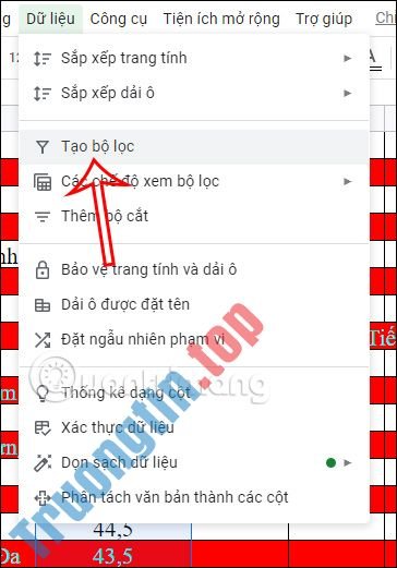 Cách&nbsp;lọc&nbsp;dữ&nbsp;liệu&nbsp;theo&nbsp;màu&nbsp;trong&nbsp;Google&nbsp;Sheets