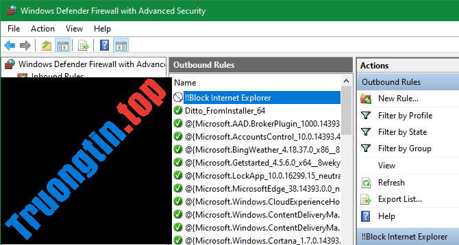 Cách&nbsp;chặn&nbsp;Internet&nbsp;Explorer&nbsp;truy&nbsp;cập&nbsp;Internet