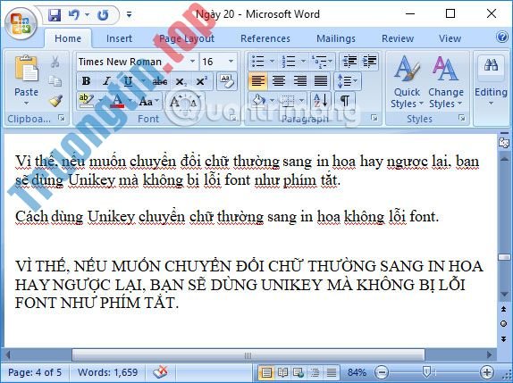 Cách&nbsp;chuyển&nbsp;chữ&nbsp;thường&nbsp;thành&nbsp;chữ&nbsp;hoa&nbsp;và&nbsp;ngược&nbsp;lại&nbsp;trên&nbsp;Word
