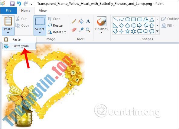 Cách&nbsp;ghép&nbsp;ảnh&nbsp;vào&nbsp;khung&nbsp;trên&nbsp;Paint