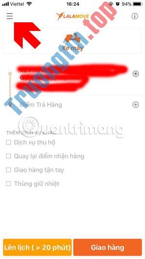 Cách&nbsp;nạp&nbsp;tiền&nbsp;vào&nbsp;Lalamove