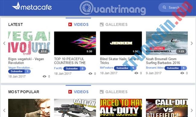9&nbsp;trang&nbsp;web&nbsp;xem&nbsp;video&nbsp;giống&nbsp;YouTube
