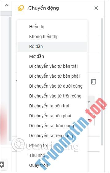 Cách&nbsp;chèn&nbsp;hiệu&nbsp;ứng&nbsp;trong&nbsp;Google&nbsp;Slides