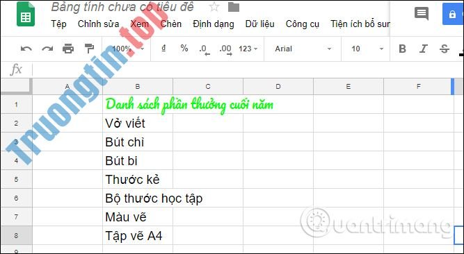 Cách&nbsp;tạo&nbsp;checkbox&nbsp;trong&nbsp;Google&nbsp;Sheets