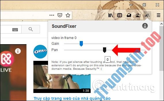 Cách&nbsp;chỉnh&nbsp;âm&nbsp;thanh&nbsp;YouTube&nbsp;trên&nbsp;Firefox