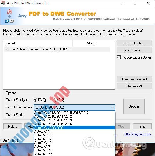 Cách&nbsp;chuyển&nbsp;file&nbsp;PDF&nbsp;sang&nbsp;Autocad