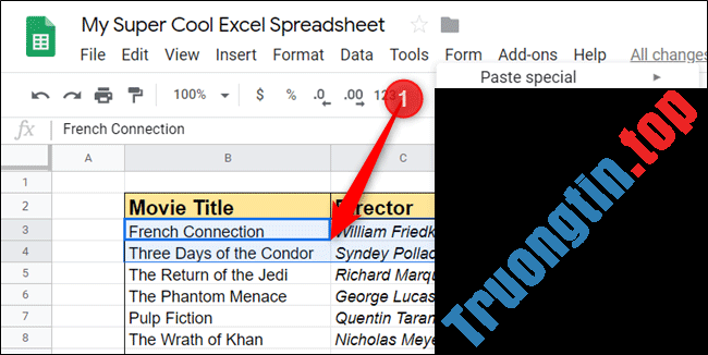 Cách thêm hoặc xóa hàng và cột trong Google Sheets