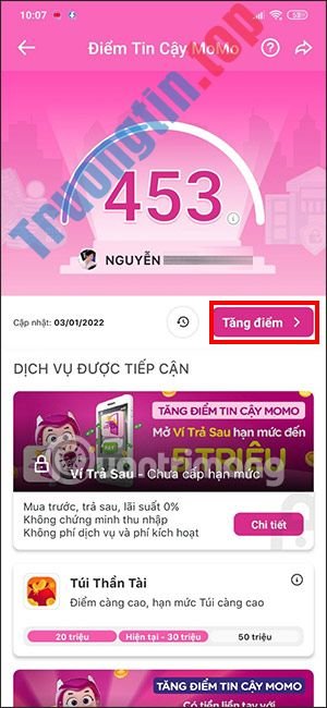 Điểm&nbsp;tin&nbsp;cậy&nbsp;MoMo&nbsp;là&nbsp;gì?&nbsp;Cách&nbsp;tăng&nbsp;điểm&nbsp;tin&nbsp;cậy&nbsp;MoMo