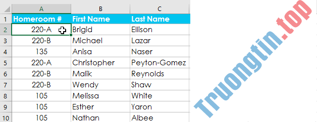Excel&nbsp;2019&nbsp;(Phần&nbsp;18):&nbsp;Sắp&nbsp;xếp&nbsp;dữ&nbsp;liệu