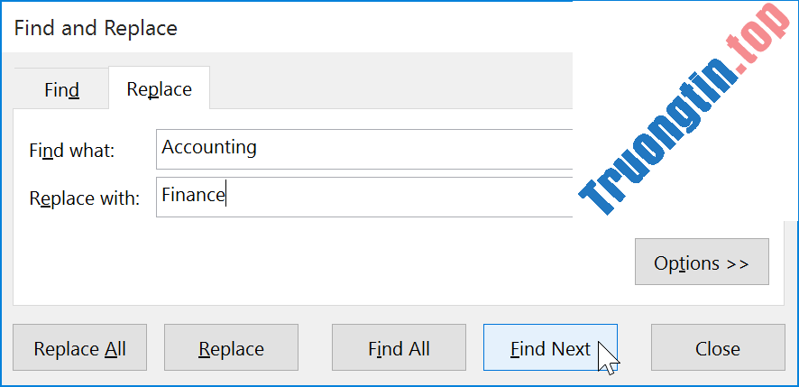 Excel&nbsp;2019&nbsp;(Phần&nbsp;9):&nbsp;Tính&nbsp;năng&nbsp;Find&nbsp;&&nbsp;Replace